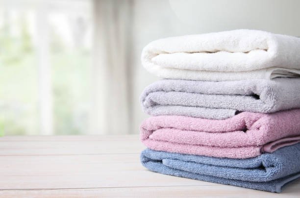 Folded towels