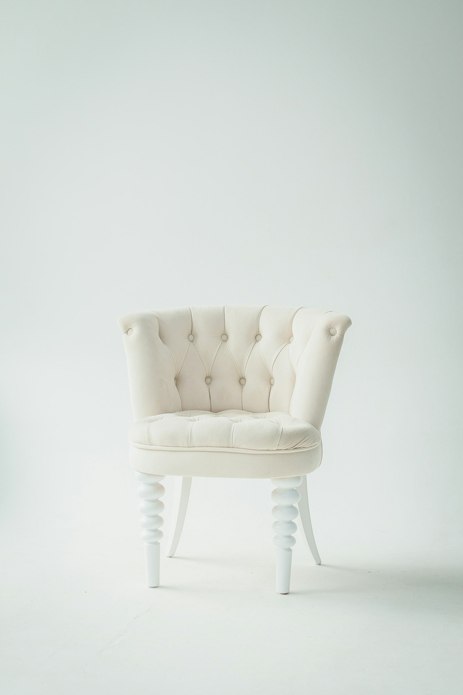 Clean sofa in living room